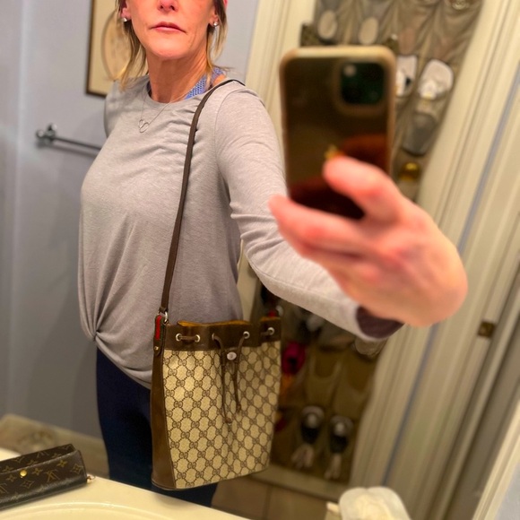 Gucci Handbags - Vintage Gucci monogram BucketBag- Likers offer is Final price.